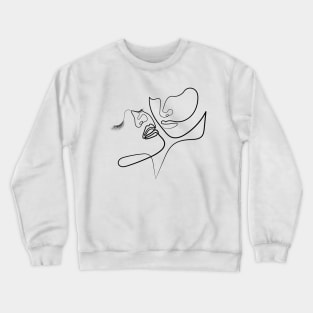 Let The Dance Of Souls Begin | One Line Drawing | One Line Art | Minimal | Minimalist Crewneck Sweatshirt